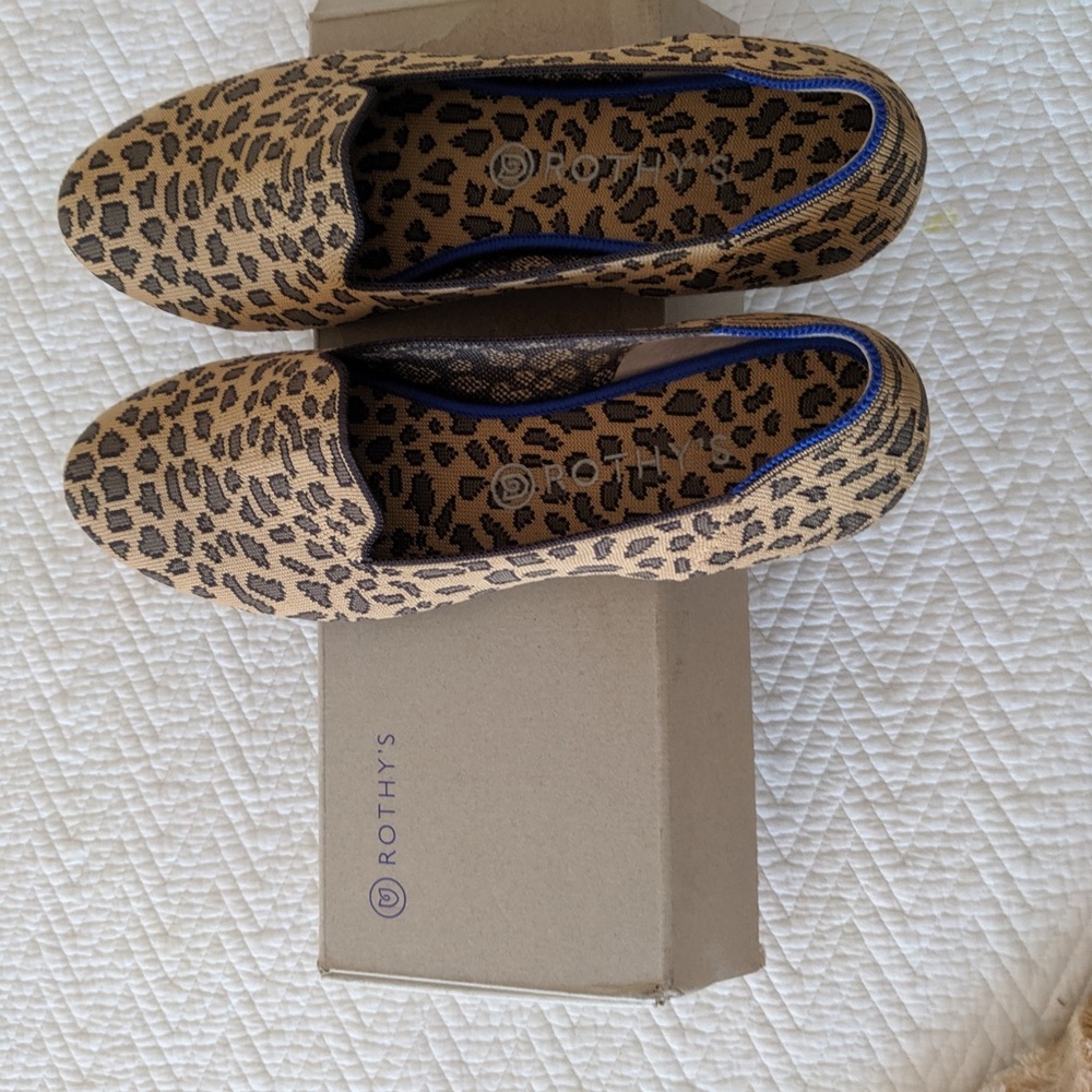 Rothys loafers leopard print